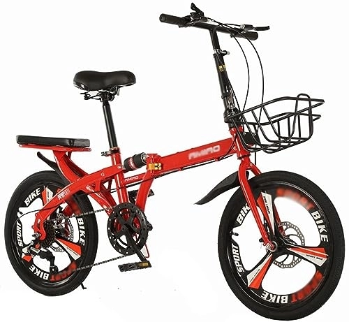 Plegables : Kcolic Bicicletas Plegables 20 Pulgadas, Mini Bicicleta Compacta Y Liviana con Marco Aluminio, Bicicleta Plegable para Adultos 7 Velocidades, Viajeros Urbanos Urbanos, con Frenos Disco A, 20inch