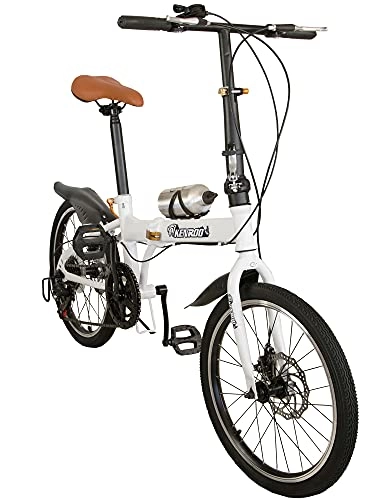 Plegables : KEN ROD Bicicleta 20 Pulgadas | Bici Adulto Plegable | Bicicletas Urbanas | Bici Plegable | Bicicletas Plegables Adultos | Color: Blanco