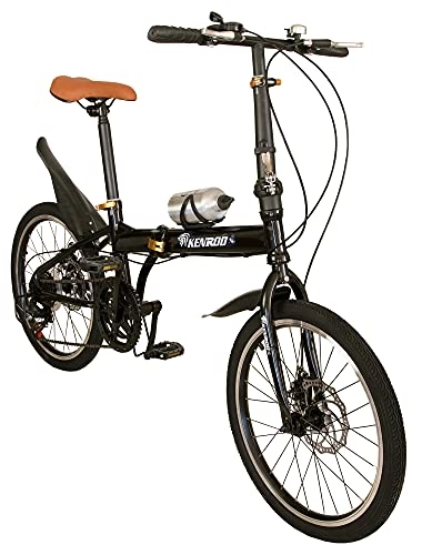 Plegables : KEN ROD Bicicleta 20 Pulgadas | Bici Adulto Plegable | Bicicletas Urbanas | Bici Plegable | Bicicletas Plegables Adultos | Color: Negro