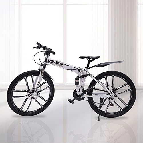 Plegables : KOLHGNSE Bicicletas de montaña de 26 pulgadas con frenos de disco de 21 velocidades, plegable, para adultos