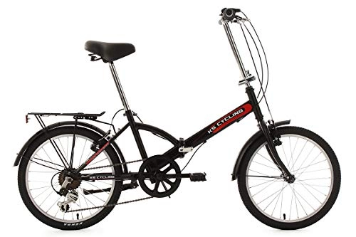 Plegables : KS Cycling Fahrrad Faltrad 20 zoll Classic RH 32 cm, schwarz, Rahmenhhe: 32 cm, Reifengre: 30 zoll (76 cm), 569B