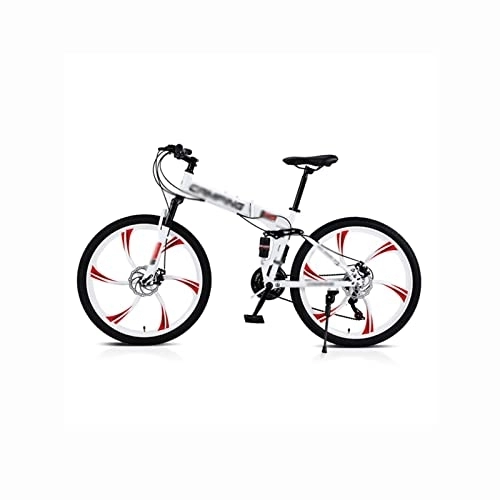 Plegables : LANAZU Bicicleta Plegable, Bicicleta de montaña de 26 Pulgadas, Bicicleta con suspensión de Seis Ruedas de 21 velocidades, Adecuada para Transporte, Aventura