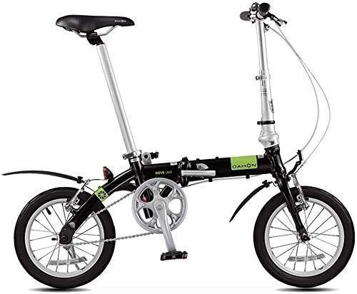 Plegables : Las Bicicletas Plegables Bicicletas Plegables Bicicletas Unisex Adult Mini Bicicletas Ciudad Bicicleta portátil pequeña Rueda de Bicicleta (Color: púrpura, tamaño: 115 * 27 * 80 cm)