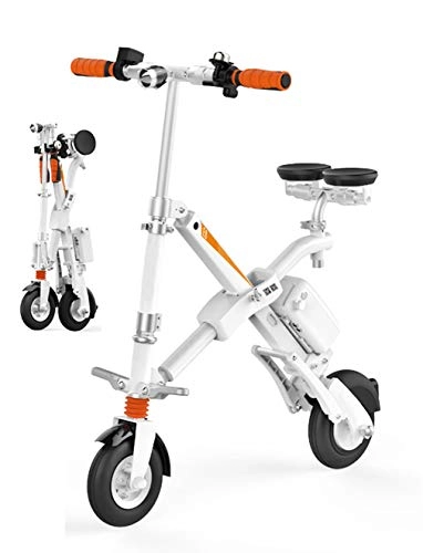Plegables : LHY RIDING 6 Pulgadas Plegable Bicicleta eléctrica Bicicleta eléctrica eléctrica telescópica Mini Adulto Scooter de Doble Disco de Freno de Carga 100GK, 6inch