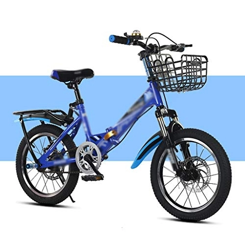 Plegables : LIUXIUER Bicicletas Plegables, Bicicleta Plegable De 16 Pulgadas, Bicicleta De Carretera Ligera para Hombres Y Mujeres, Paso De Trabajo De Bicicleta De Viaje De Una Sola Velocidad, Azul