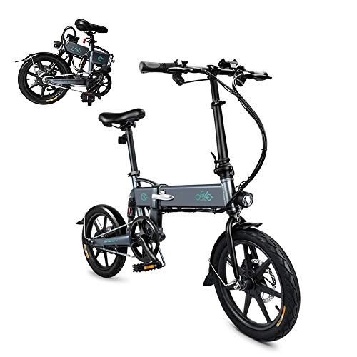 Plegables : Lixada 16 Pulgadas Plegable Power Assist Eletric Bicycle Moped E-Bike 250W Motor sin escobillas 36V 7.8AH