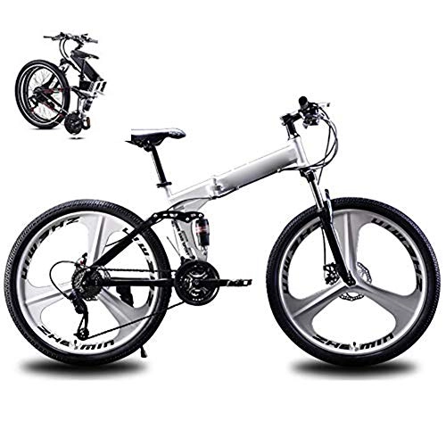 Plegables : LJYY Bicicleta de montaña para Hombres y Mujeres, Bicicleta MTB Plegable portátil para Estudiantes Adultos, Bicicleta Plegable de 27 velocidades y 26 Pulgadas Bicicleta de Velocidad Plegable lige