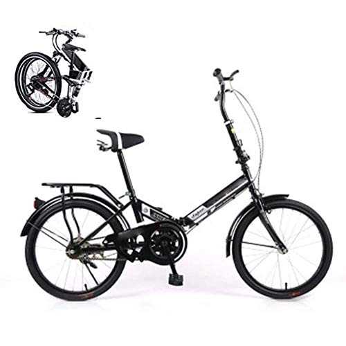 Plegables : LJYY Bicicleta Plegable portátil para Estudiantes Adultos, Bicicleta Plegable portátil de 20 Pulgadas Bicicleta de Velocidad Plegable Ligera, Bicicleta de Ciudad Plegable para Mujeres y Hombres,