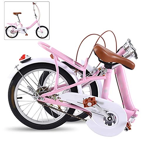 Plegables : Luanda* 16 Pulgadas 20 Pulgadas Mountainbike, Bicicleta Infantil para Niños y Niñas, Bici de Montaña Plegable, Montar al Aire Libre / Pink / 16