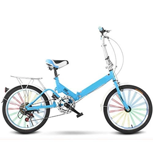 Plegables : LVTFCO Bicicleta plegable para niños, bicicleta plegable de 20 pulgadas, bicicleta de una sola velocidad para adultos, bicicleta ligera portátil para hombres y mujeres, el mejor regalo