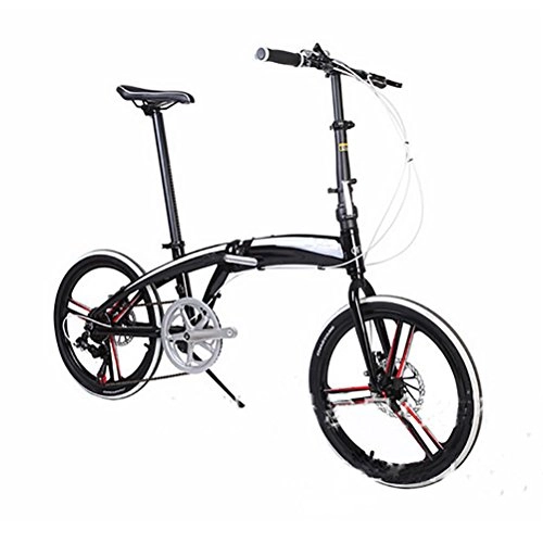 Plegables : MASLEID aleación de Aluminio Bicicleta Plegable de 7 velocidades de 20 Pulgadas