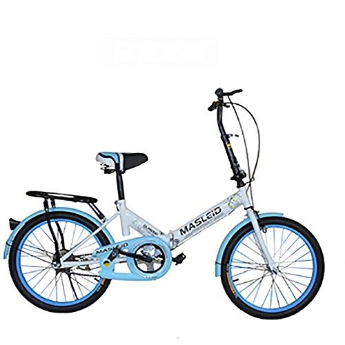 Plegables : MASLEID Bicicleta Plegable / Señora Velocidad Estudiante del niño / Bicicleta de la Bicicleta, White