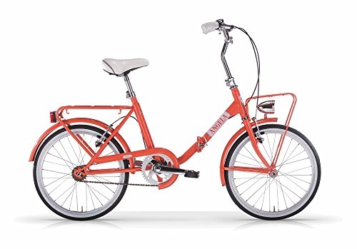 Plegables : MBM - Bicicleta Plegable Unisex para Adulto, modelo ANGELA, Unisex adulto, 330 / 18, Salmone A52, 20" (50, 8 cm)