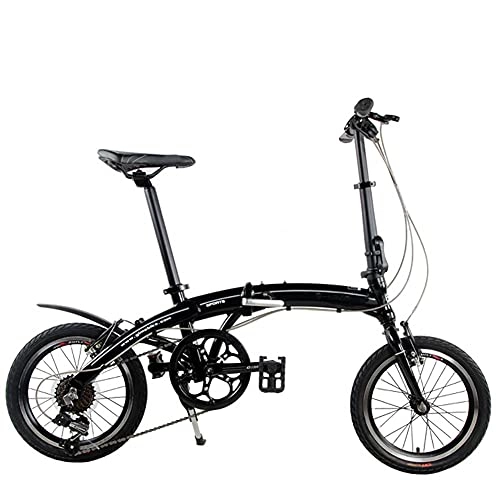 Plegables : MENG Bicicleta Plegable para Adultos, Bicicletas de Montaña Ligeras Bicicletas de Aleación Fuerte con Freno de Disco, 16 Pulgadas Adecuado para 150-180 cm, C, 16 Pulgadas