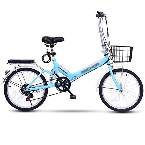 Plegables : MFZJ1 Bicicleta Plegable de 20 '', transmisin de 7 velocidades, Bicicleta con amortiguacin, Bicicleta compacta Plegable, Bicicleta Plegable para Estudiantes pequeos para Adultos