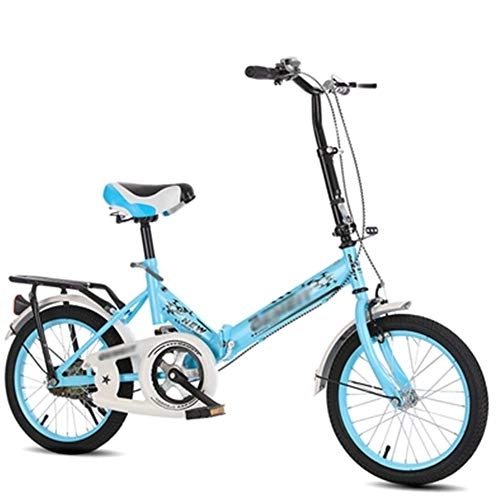 Plegables : MFZJ1 Bicicleta Plegable portátil Carbike, con absorción de Impactos, Estudiantes Adultos, portátil Ultraligera para Mujeres de 16"20