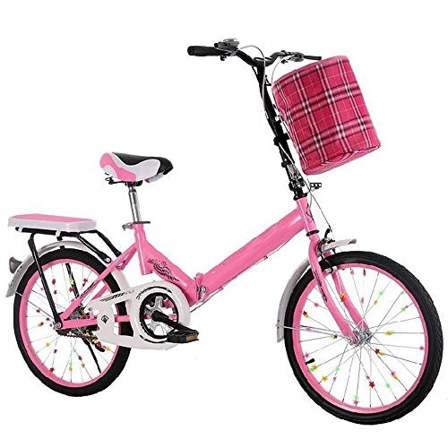 Plegables : MILUCE Bicicleta de Ciudad Plegable de 16 Pulgadas y 20 Pulgadas- Bicicleta portátil pequeña, Bicicleta de montaña, Bicicleta de Viaje, Bicicleta al Aire Libre, Hombres, Mujeres, Bicicleta Ajustable