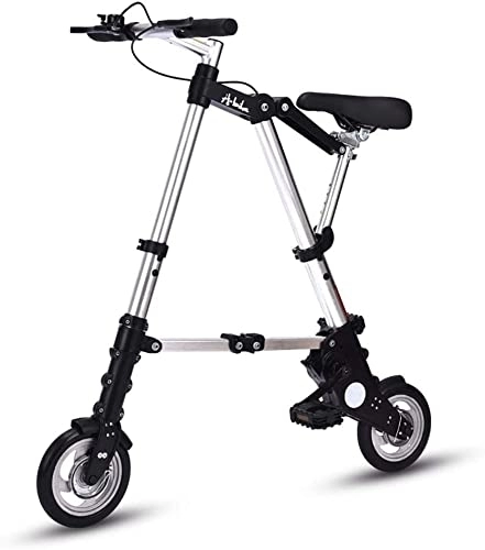 Plegables : Mini Bicicleta Plegable Ligera, Bicicleta De Ciudad Ajustable Confort Portátil para Estudiantes De 10 Pulgadas, Marco De Aluminio, Bicicleta De Viaje Al Aire Libre D, 10" Air Wheel