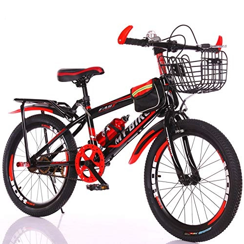 Plegables : MLL Bicicleta de Montaña, Bicicleta de Montaña, Coche de Acero de Aleación, Bicicleta de Montaña de una Velocidad de 18-22 Pulgadas, Rojo, 20 Pulgadas