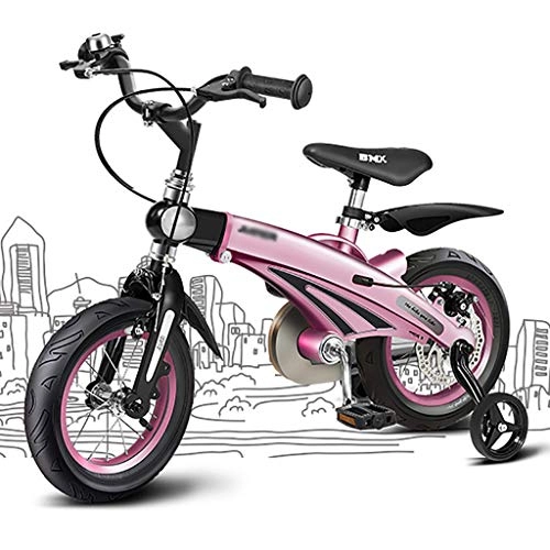 Plegables : Mltdh Bicicleta para niños, Bicicleta para niños, Neumático Antideslizante, Rueda Auxiliar extraíble, Bicicleta para niños retráctil, Plegable