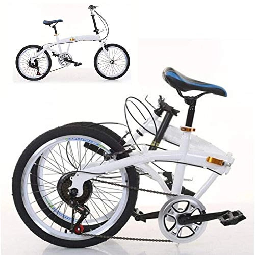 Plegables : MXXDB Bicicleta Plegable de 7 velocidades y 20 Pulgadas Bicicleta Plegable Unisex con Doble Freno en V Bicicleta Plegable hasta 90 kg Bicicleta, Bicicleta Plegable de Uso portátil, Bicicleta Plegable