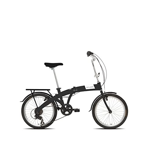 Plegables : MYLAND Bicicleta plegable plegable 20.1 20'' 6v negro (plegable)