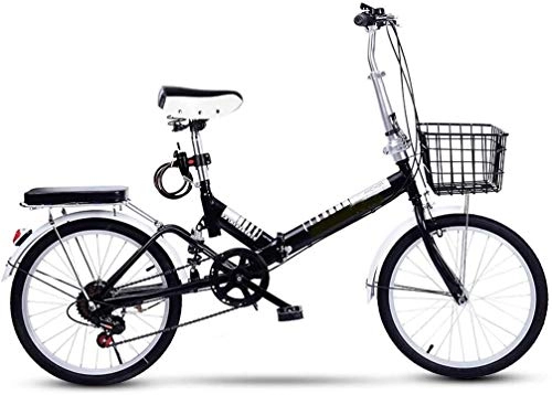 Plegables : Plegable for Bicicleta Crucero 6 Velocidad Estudiante Adulto Aire libre Deporte Ciclismo de 20 pulgadas de alta de acero al carbono ultra ligero plegable portátil de bicicletas Hombres Mujeres ligero