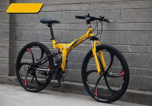 Plegables : Plegables Bicicletas BMX Crucero De Carretera Montaa Hbridas Autoequilibriopaseo Cycling-Equipment 24 / 26 Pulgadas Adecuado para Los 165-195CM Altura (24 Inches * 21 Speed, K)