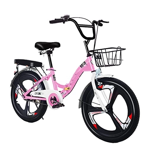 Plegables : POKENE Bicicleta Plegable 20Inch para Hombres y Mujeres, Rueda integrada, Bicicleta de montaña Plegable de Acero al Carbono para Adultos, C