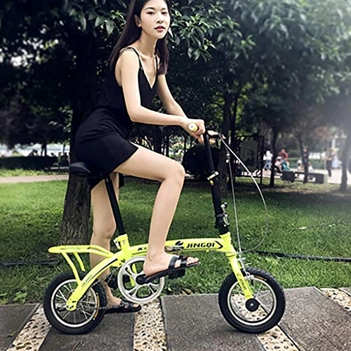 Plegables : QWASZ Bicicleta de Desplazamiento Portátil para Hombres y Mujeres Adultos Bicicleta Plegable para Hombres y Mujeres Bicicleta Plegable -16 Pulgadas Bicicleta para Niños (7 Colores)