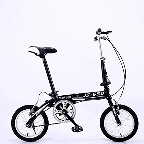 Plegables : QWASZ Bicicleta Plegable Bicicleta Plegable de 18 Pulgadas Modelos para Hombres y Mujeres Bicicleta Plegable Ligera Bicicleta de Aleación de Aluminio Bicicleta Portátil de Una Sola Velocidad