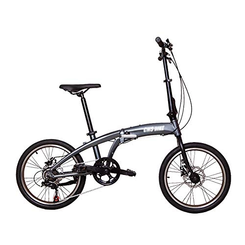 Plegables : QYCloud Bicicleta Plegable, Bicicleta Plegable de Velocidad Variable, aleación de Aluminio de 20 Pulgadas, Bicicleta de Movilidad Ultraligera portátil para Estudiantes Adultos Masculinos y Femeninos
