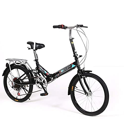 Plegables : RTRD Bicicleta Plegable de 20 Pulgadas, Ciclismo de 6 velocidades Bicicleta Plegable de cercanías, Marco de Aluminio Ligero Absorción de choques para Mujer para Mujer para Mujer.
