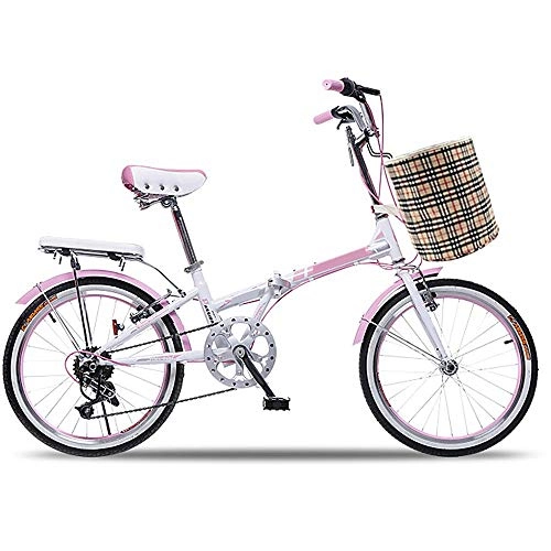 Plegables : S.N S Bicicleta Plegable Bicicleta porttil de Cambio Plegable Estudiantes Adultos Hombres y Mujeres Verde 20 Pulgadas