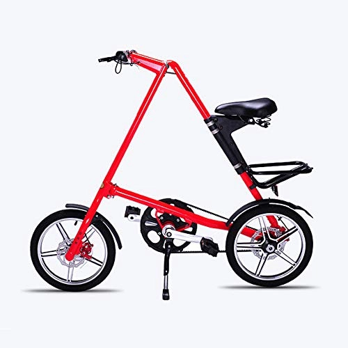 Plegables : SIER Bicicleta Plegable Bicicleta Plegable de Aluminio de 16 Pulgadas Hombres y Mujeres de aleacin Ligera y Ligera Bicicleta Plegable de la Ciudad, Red
