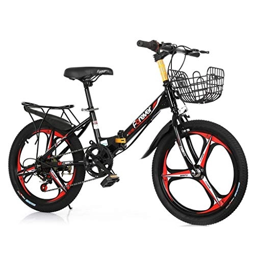 Plegables : Sistema plegable bicicleta plegable de la montaña de los niños de la ciudad de bicicletas, de 6 velocidades de los niños engranaje, sistema de plegado de 16 pulgadas de bicicletas ( Color : 2 )