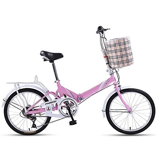 Plegables : Skyout Bicicleta Plegable Bicicleta 20 Pulgadas 7 Archivos Velocidad Variable Trabajo Ligero para Mujeres de Bicicleta Plegable para Estudiantes pequeños para Hombres