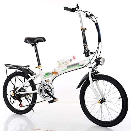 Plegables : STRTG Bicicleta Plegable, 20 Pulgadas Plegable Bicicleta, Bikes Plegado Urbana, Sillin Confort, por Marco De Acero De Alto Carbono Micro Bike Folding Bike