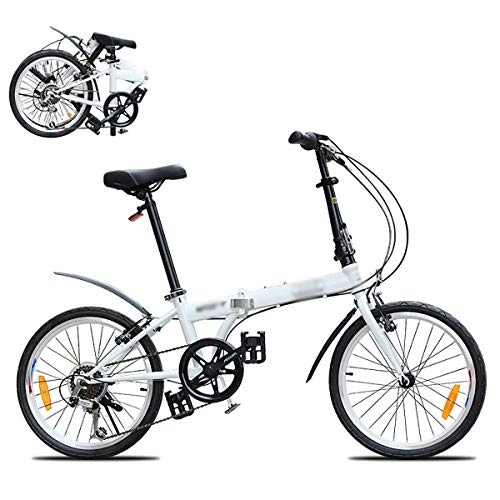 Plegables : STRTG Bicicleta Plegable, Bikes Plegado Urbana, Marco De Acero De Alto Carbono Micro Bike, Sillin Confort, 20 Pulgadas 6 velocidades Plegable Bicicleta Folding Bike Bicicleta