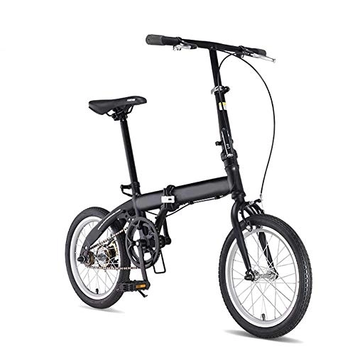 Plegables : SYCHONG 20" Bicicleta Plegable para Adultos, 6 Velocidad Ultra Ligero Masculino Portátil Y Hembra Adulta Pequeña Mini Caminar Ordinario, Negro