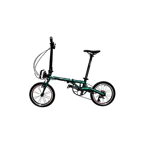 Plegables : TABKER Bicicleta plegable ultraligera de aleación de aluminio mini bicicleta modificada