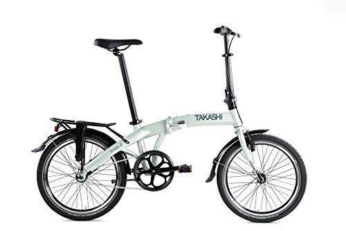 Plegables : Takashi Single Bicicleta Plegable, Unisex Adulto, Verde Claro Mate, Foldable