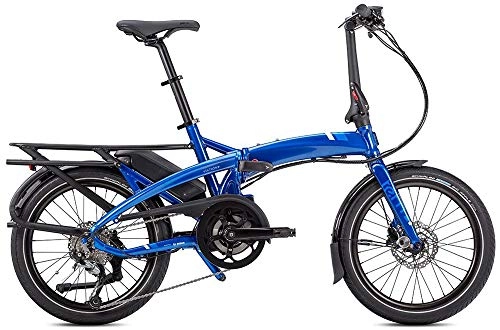 Plegables : Tern Cmp1876 Vektron Q9 CB19EHPC09HLRSL23-Bicicleta eléctrica (9 velocidades, Aluminio, 25 km / h, Cambio Shimano 36 V, 250 W), Color Azul, Unisex Adulto, Negro / Plateado, Medium