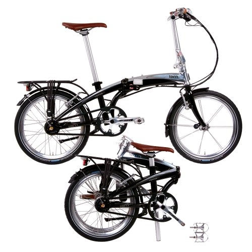 Plegables : Tern Verge Duo - Bicicleta Plegable, Color Negro