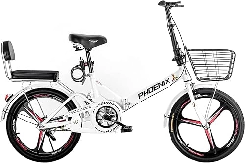 Plegables : TONATO Bicicleta de Bicicleta de la Ciudad Plegable de 20", Trabajo Ligero Velocidad de la Variable Ultra luz de Adultos portátiles, para Hombres para Mujeres Plegables Ligeros, A, 20inch