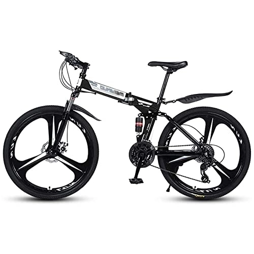 Plegables : TRGCJGH Bicicleta Plegable De 26 Pulgadas con Doble Amortiguación Bicicleta De Montaña Bicicleta De Carreras De Velocidad Cross-Country Aluminio Plegable Fácil con Un Clic, C
