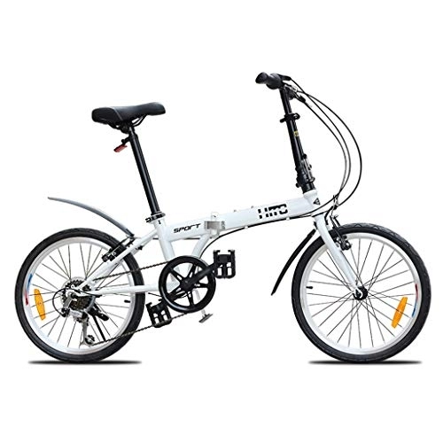 Plegables : TYXTYX Bicicleta Plegable de 20 Pulgadas para Mujeres y Estudiantes pequeños Bicicleta Masculina Bicicleta Plegable Bicicleta, 6 velocidades
