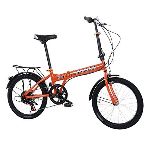 Plegables : TYXTYX Bicicleta Plegable de Aluminio de 20 Pulgadas, Cambio de 5 Velocidades con Piñón Libre para Exterior, Fácil de Transportar, Unisex Adulto