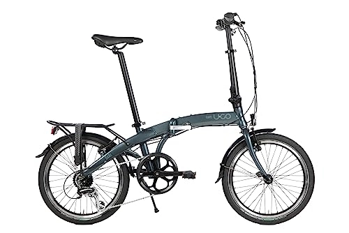 Plegables : U.GO Dare U•go D7-Bicicleta Plegable (20") Ruedas, Unisex, Gris, Uni