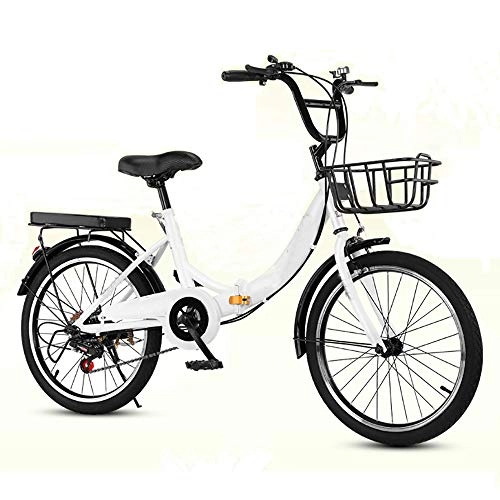 Plegables : WDDMFR - Bicicleta plegable para adulto de 24 pulgadas, bicicleta de pedal de velocidad, muy ligera, para estudiantes y hombres